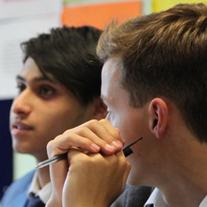 Pupils in classroom